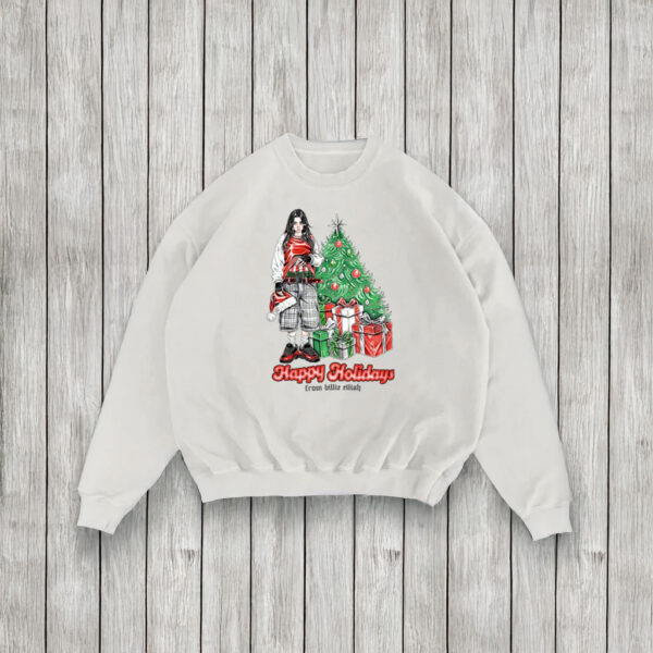 Billie Eilish HAPPY HOLIDAYS CREWNECK Shirt