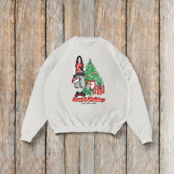 Billie Eilish HAPPY HOLIDAYS CREWNECK Shirt