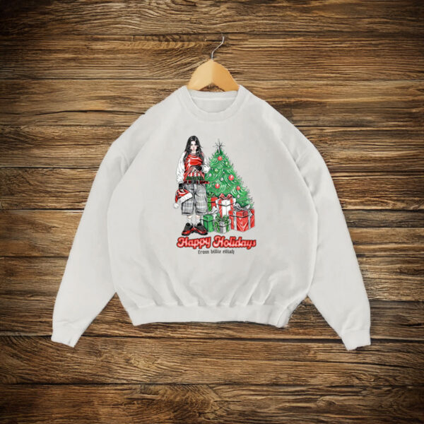 Billie Eilish HAPPY HOLIDAYS CREWNECK Shirt