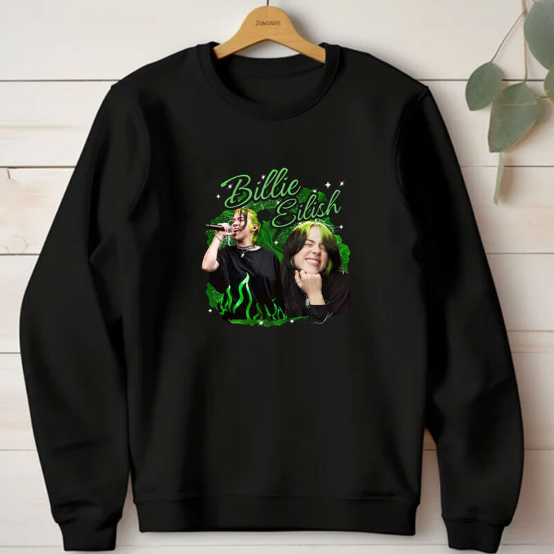 Billie Eilish T-Shirt  Green and Black