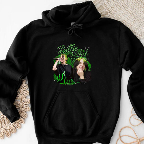 Billie Eilish T-Shirt Green and Black