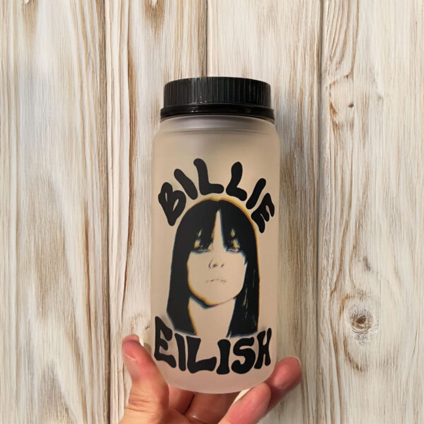 Billie Eilish glass cup