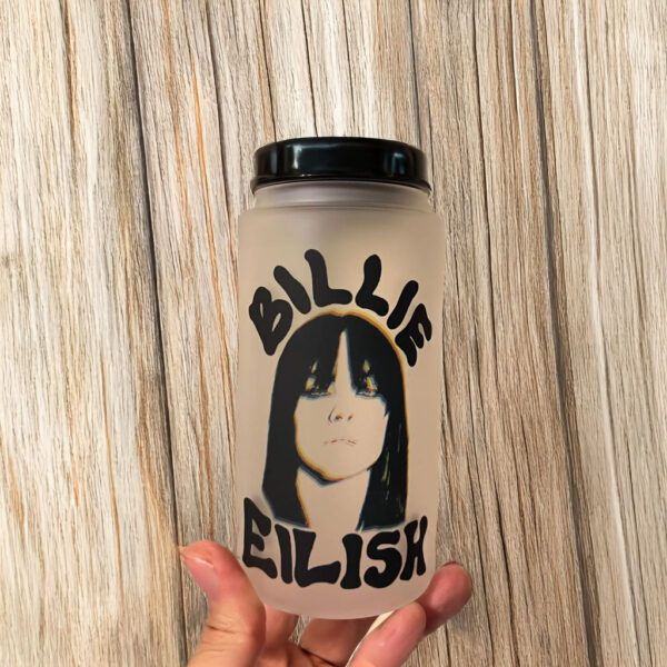 Billie Eilish glass cup