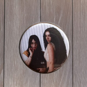 Charli xcx Billie Eilish Guess Pin Button