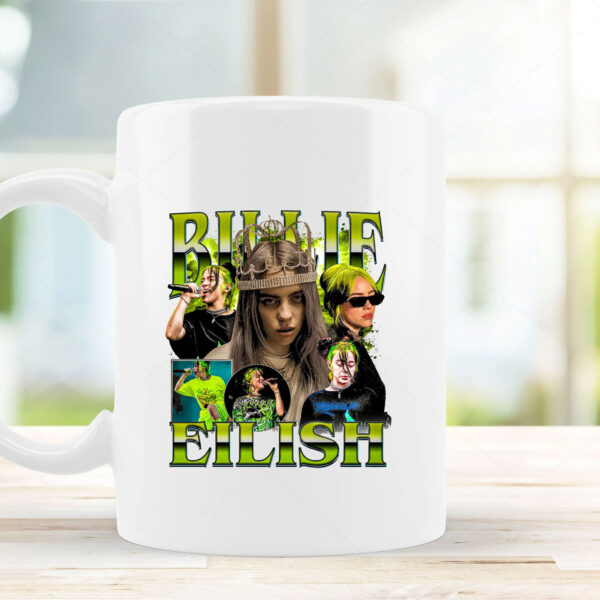 Vintage Billie Eilish Mug Coffee , Hit me hard and soft, Birds of a feather